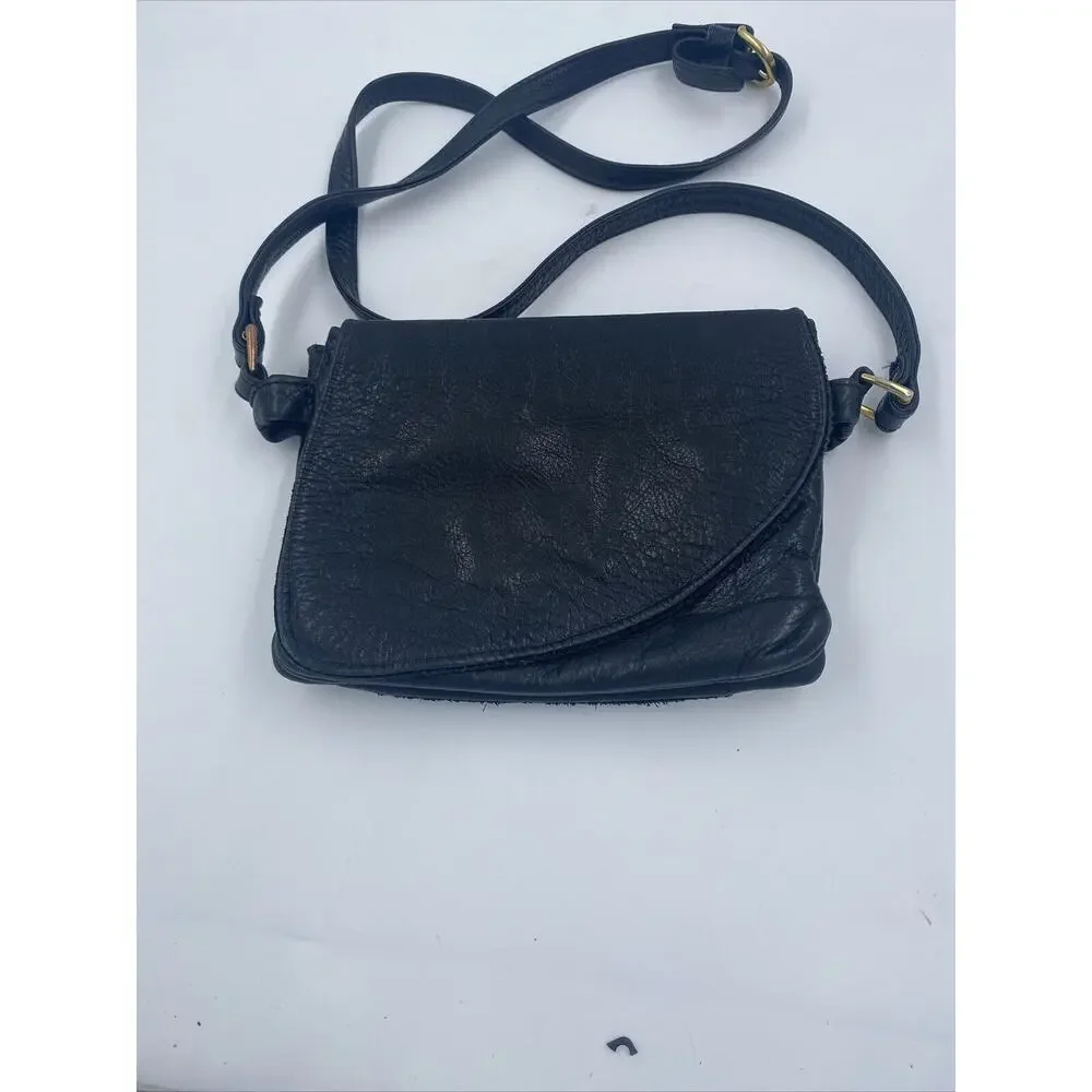 Elie Handbags Genuine Leather Crossbody Bag 9”x 7” Made in USA, Leather Purse - Picture 3 of 11